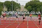 Girls Under-15s 75 metres hurdles, 2023 North Eastern Track and Field Champs., Middlesbrough Sports Village, Middlesbrough. Photo: David T. Hewitson/Sports for All Pics